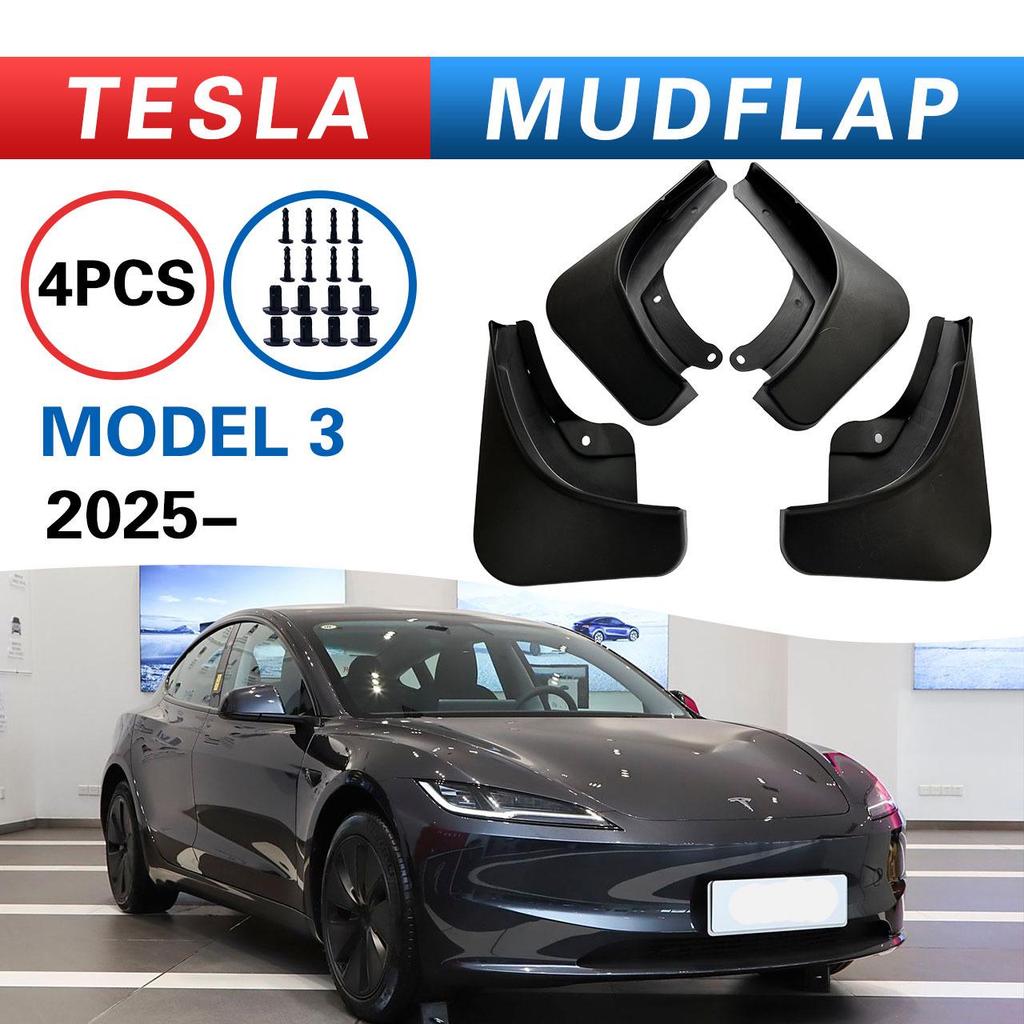 2025 Tesla Model 3 Mudguards: Cross-Border Tire Mud Flaps
