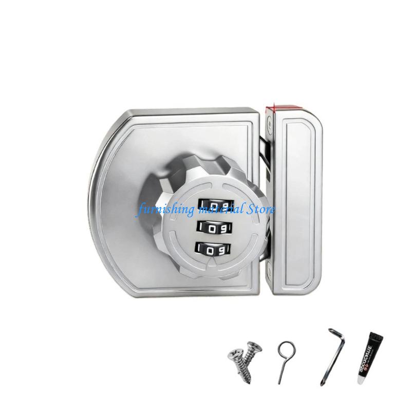 

Y5GD Drill Easy Passwords Security Lock Easy Installation Customizable 4 Digit Code Alloy for Furniture Cabinet Wardrobe