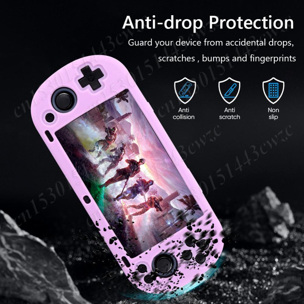 Silicone Protective Case for Trimui Smart Pro Console Shell Sleeve Shockproof Soft Skin Cover Case Anti-Scratch with Lanyard