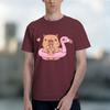2026 New Model Capybara Loves Drinking Bubble Tea Shortsleeved Tshirt For Unisexs Summer Tide Anime Print Shirt 100 Pure Cott