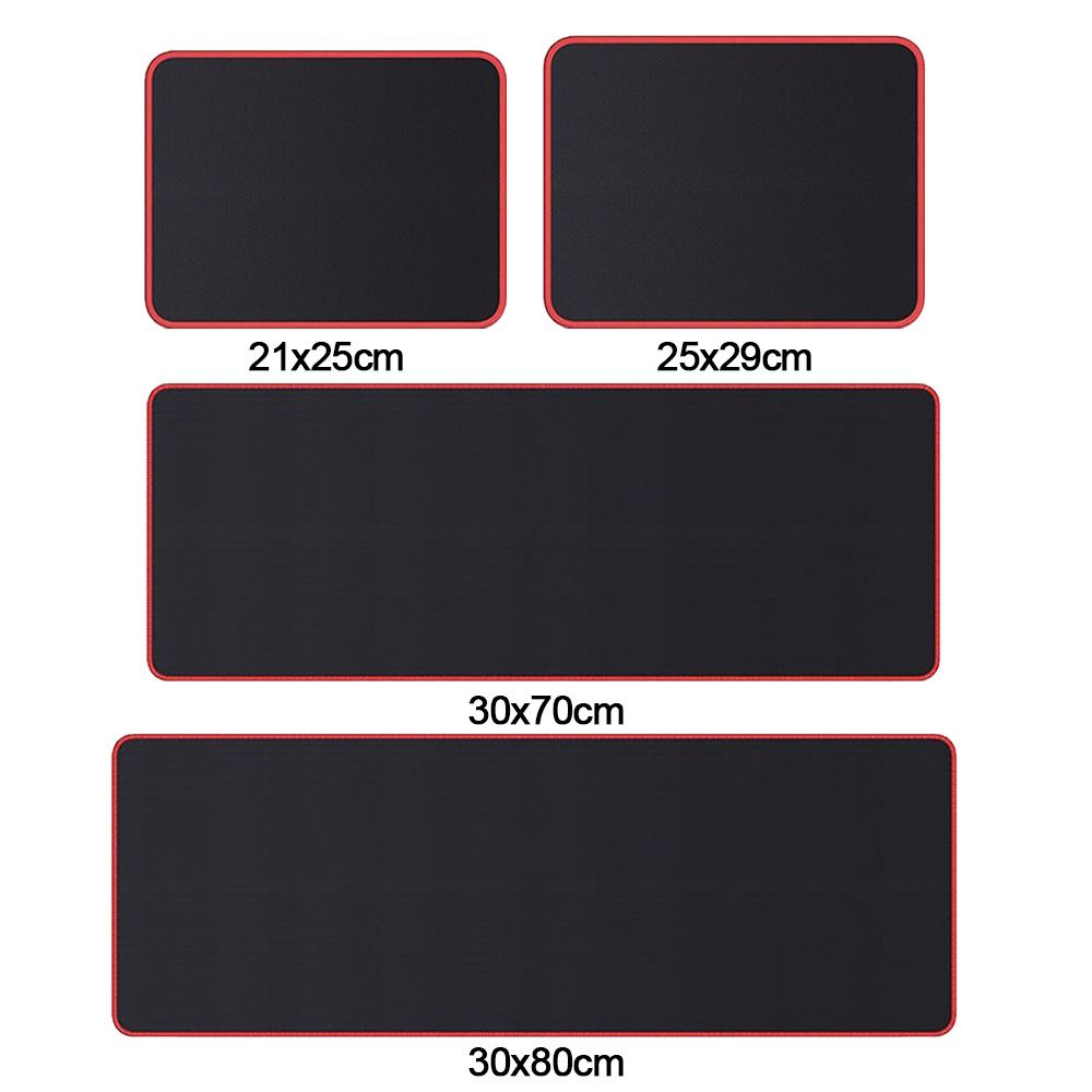 Black Mouse Pad Large Size Desk Mat New Mousepad  Office