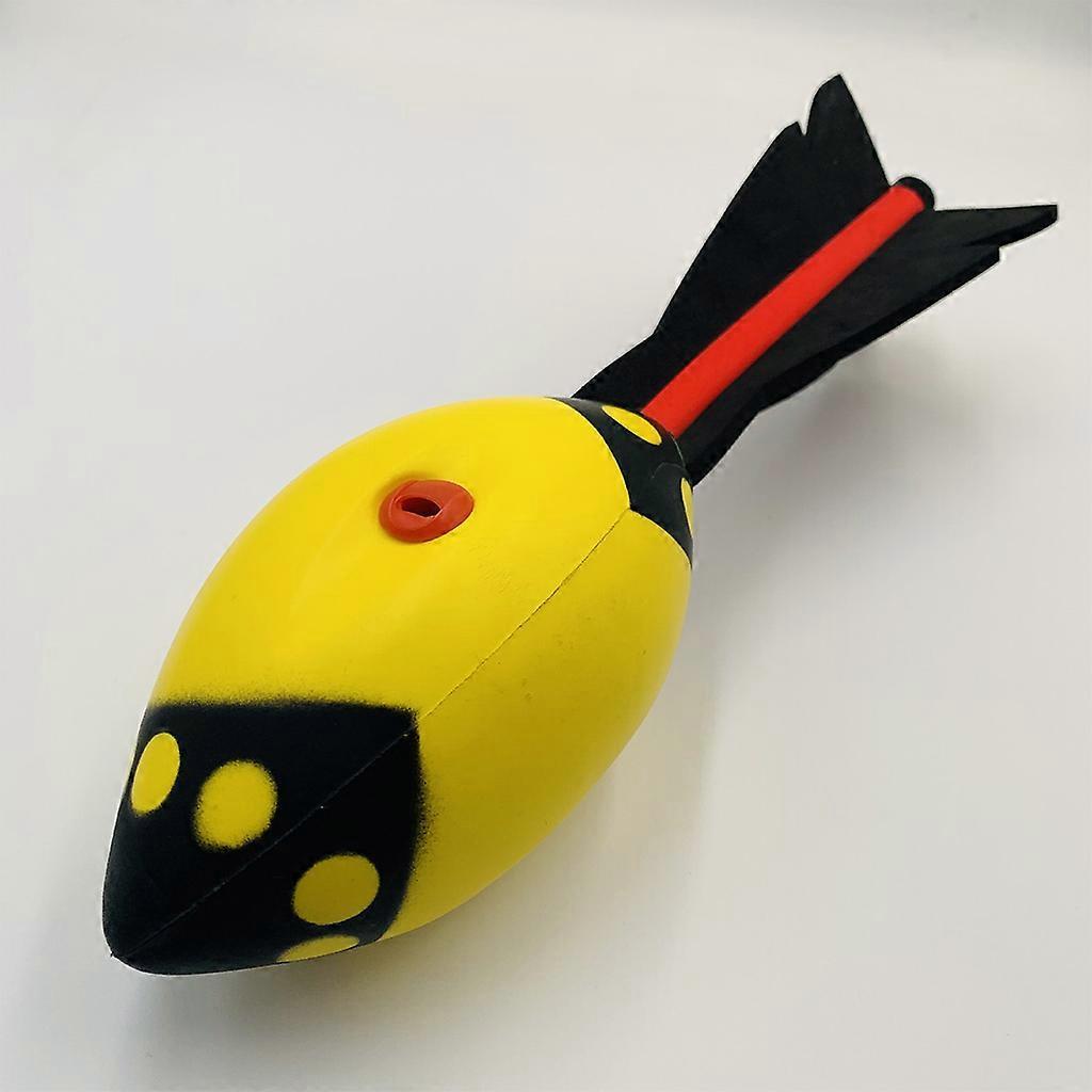 1Set Outdoor Sport for Play Toy Toss Game Toy Long Range Flying Distance Whistle Inside Lightweight Outdoor Flying Toy G  yellow