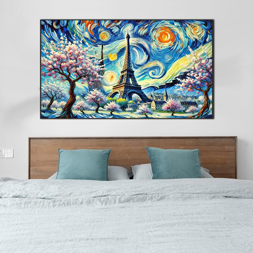 5D DIY Vollrundbohrer Diamantmalerei Eiffelturm Set Heimdeko Kunst Handwerk