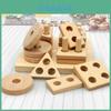 Wooden Building Blocks For Children Aged 1-3 With Color Sorting And Cognitive Skills