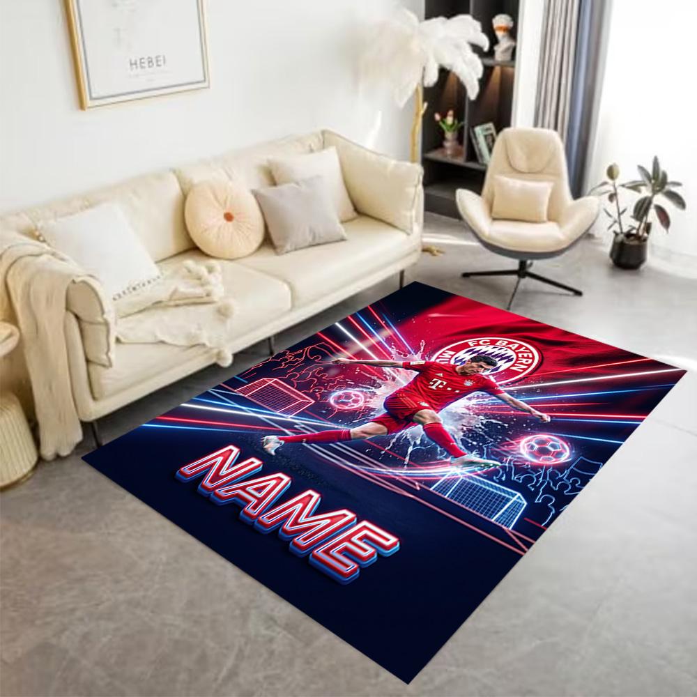 Fc Bayern Munich Fan Art Floor Mat Perfect for Study Room Hallway Balcony Game Room Anti-slip Rug Office Home Decor Perfect Gift for Friends & Family