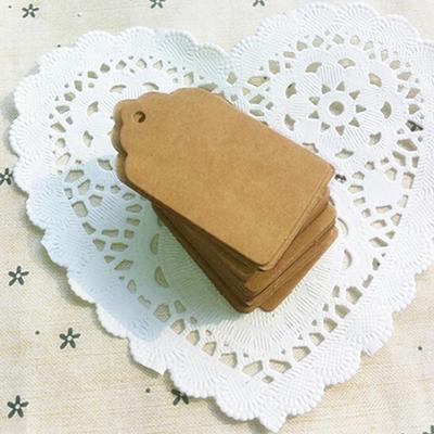100 stücke Hochzeit Party Kraft Papier Hängen Tags Favor Punch Label Preis Geschenk Karten