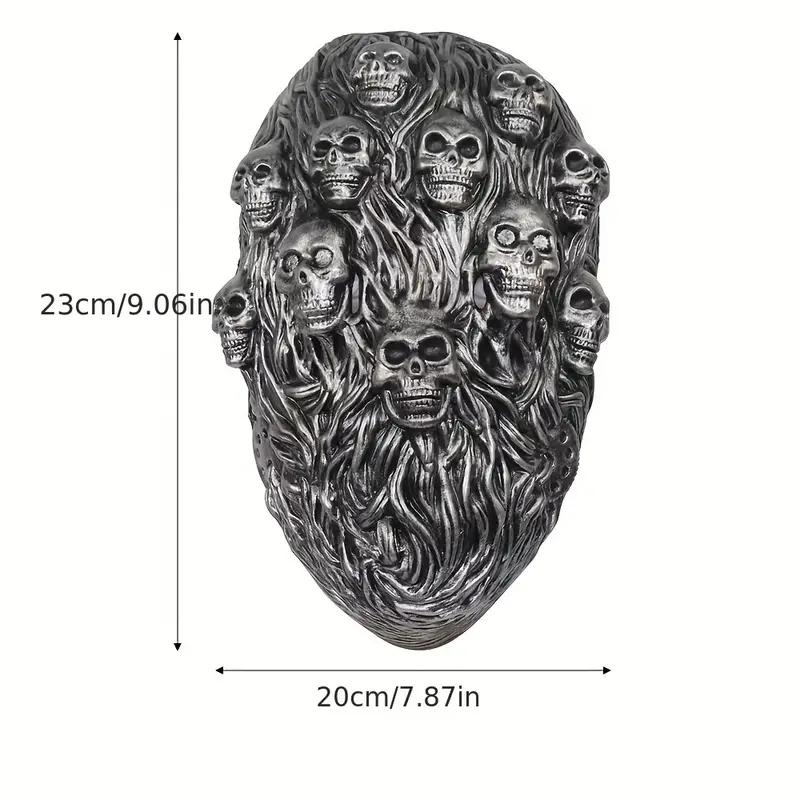 Gruselige Damp-Skelettmaske, Totenkopfhelm für Halloween-Cosplay und Maskerade-Partys - Perfektes Geschenk für Männer