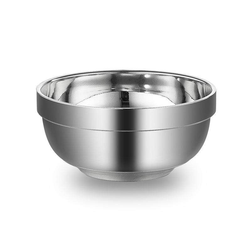 Bol Aislado de Doble Capa de Acero Inoxidable - Diseño Moderno y Sencillo para Ensalada, Sopa y Más.