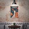 1PC Vertical Retro Rusty Tin Poster, Aged Patina Metal Wall Sign, 20x30cm or 30x40cm, Vintage Decorative Plate for Home Bar Cafe Garage Office