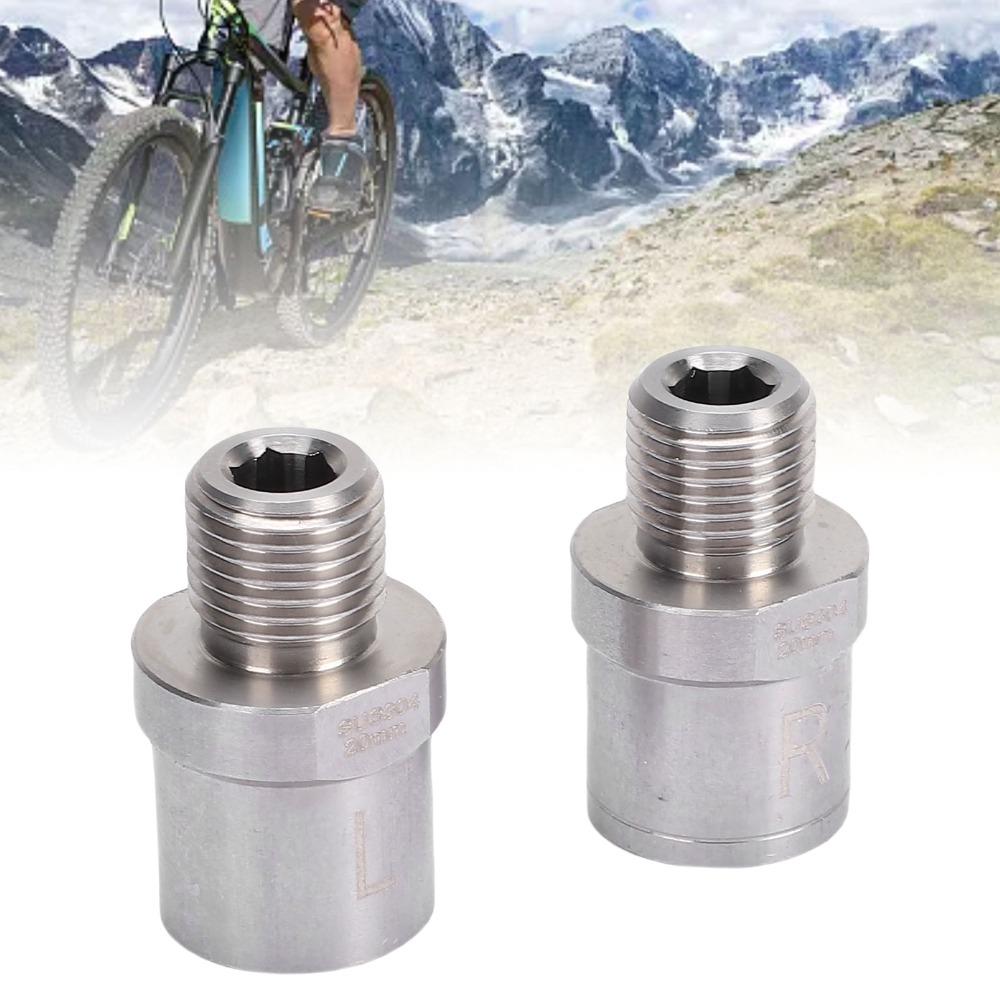 1 Pair Male Thread 1/2in toFemale Thread 9/16in Bike Pedal Extenders Bicycle Maintenance