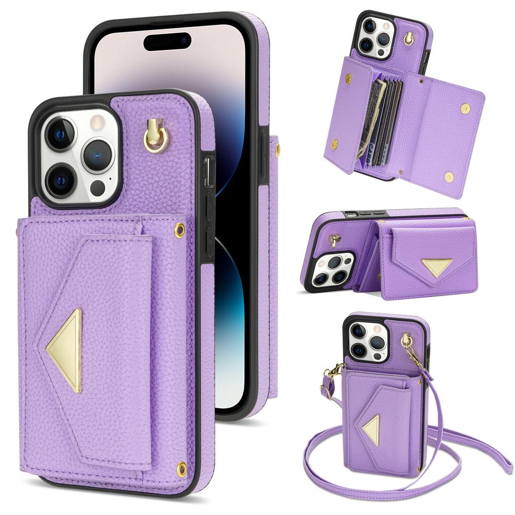 Crossbody Strap Multi Card Slot Flip Wallet Leather Case For iPhone 15 14Plus 13 12 11Pro Max /Samsung S23 S22 S21 Ultra S20Plus S23 S21FE A14 A54 A53