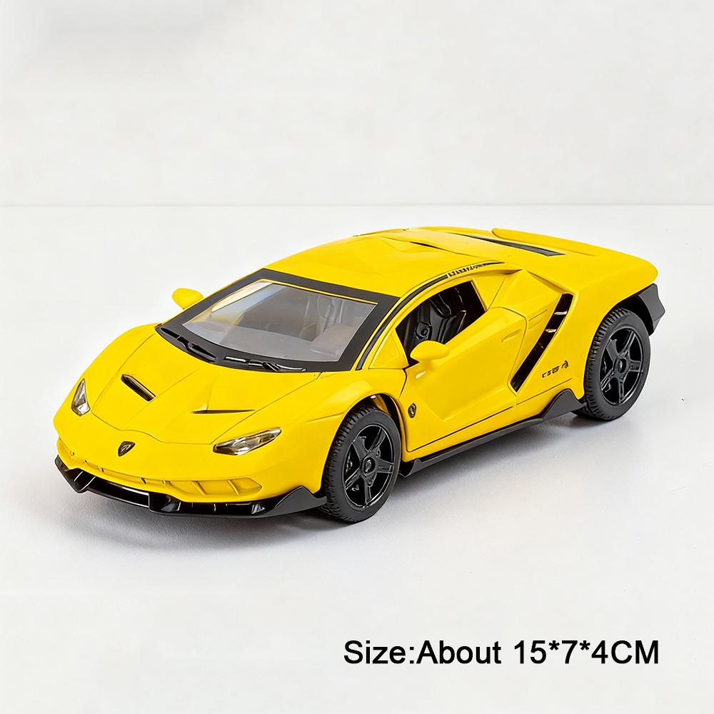 Scale 1:32 Countach LP500S LP770 Model Car Toy Alloy Diecast Doors Opened Pull Back Vehicles Models for Children's Toys
