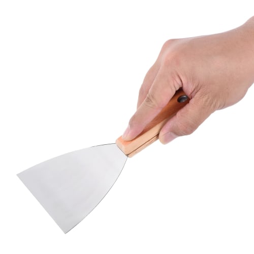 PATIKIL 12.5cm Scraper, Putty Knife, Petty Knife, Stainless Steel Blade, Wooden Handle, for Wall Paint Repair and Wallpaper Removal