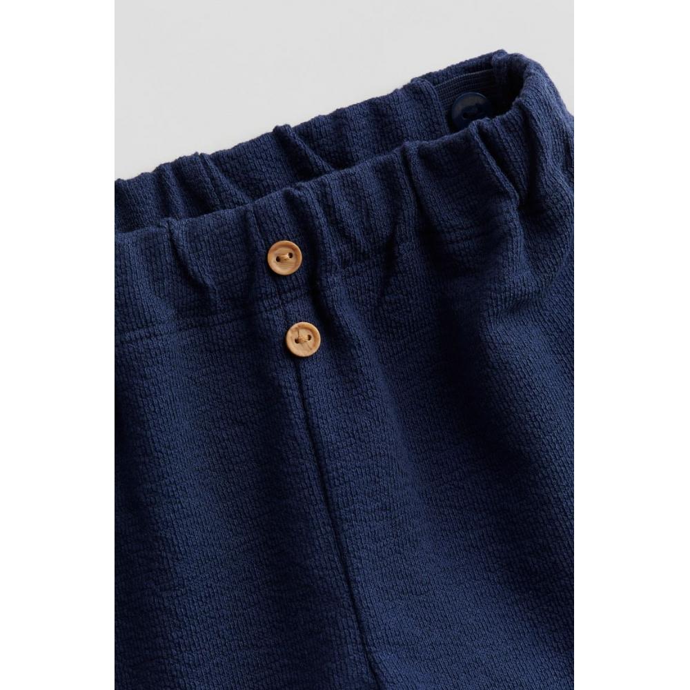 

Спортивные штаны HM из хлопковой махровой ткани, темно-синие