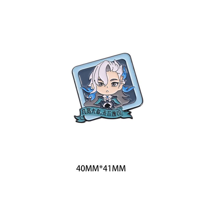

Товары по игре Genshin Impact — оригинальный металлический значок с изображением персонажа мультфильма, креативный подарок для мужских и женских рюкзаков, значок-аксессуар для студентов QHXZ1701 Navilet