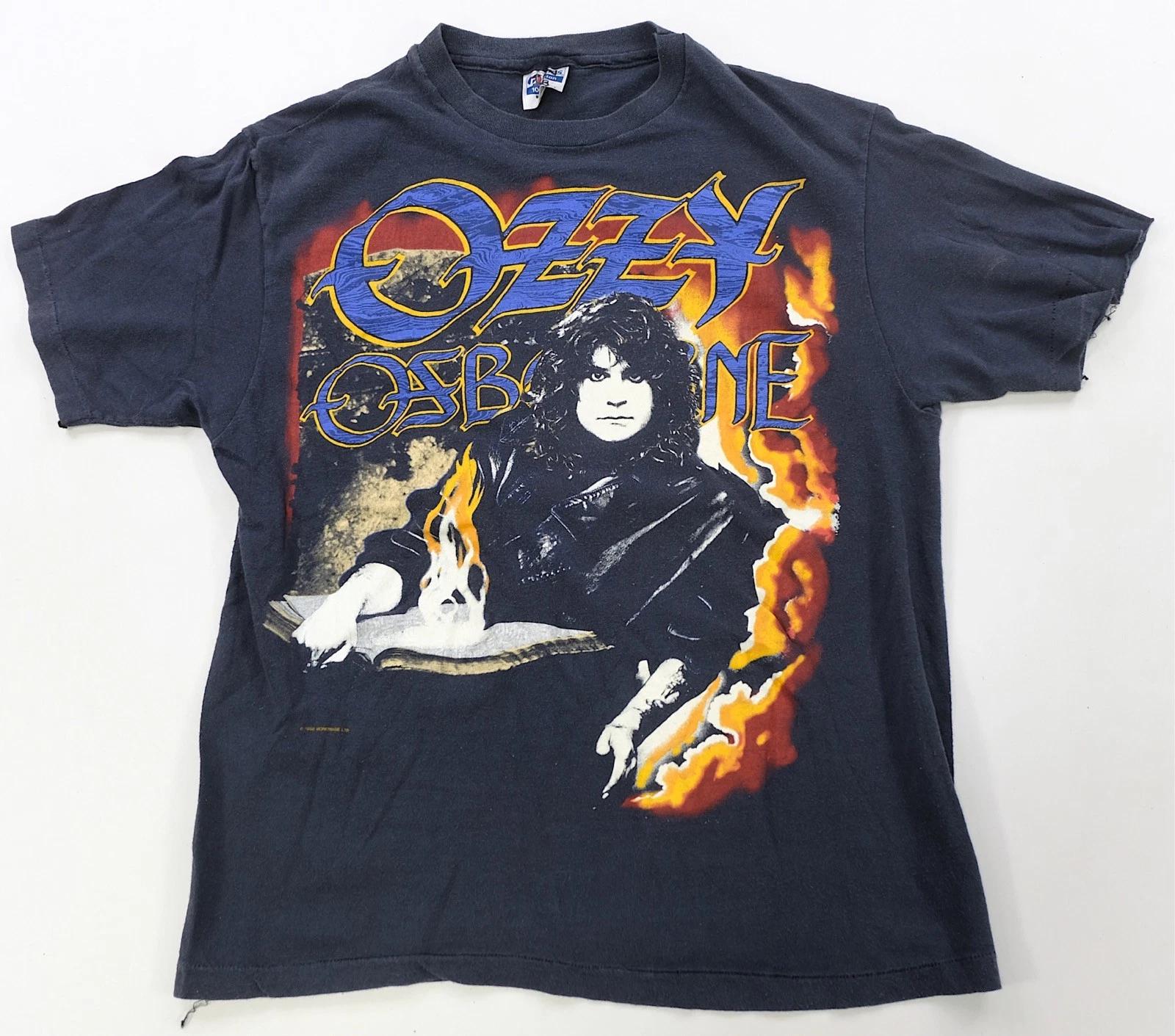 Rare Vintage Ozzy Osbourne Is All Of The Above 1988 Tour Checklist T Shirt 80s L S