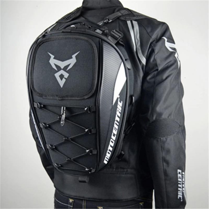 Multi-functional Motorcycle Tail Saddle Tank Bag Waterproof Motorcycle Rear Seat Helmet Bag High Capacity Rider Travel Backpack