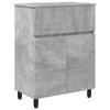 Bathroom Vanity Unit Concrete Grey 60 X 35 X 80 Cm Engineered Wood