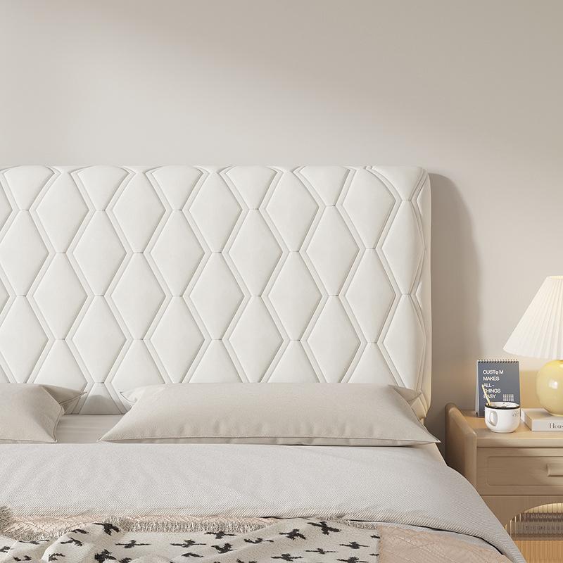 Lux Quilted Bed Headboard Cover: Thick, Soft Padding for Wood Backrest – Universal, All-Season Dust Cover.