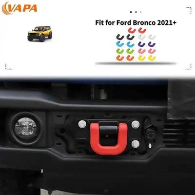 Car Front Bumper Trailer Hook Protective Cover ABS Decoration Fit for Ford Bronco Up Exterior Accessories