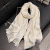 Summer Silk Scarf Female Imitation Silk Printing Long Scarf Thin Shawl With Decorative Leopard Print Tencel Cotton Beach Towel