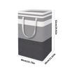 2 Piece Foldable Cloth Laundry Hamper 75L Practical Carrying Handles Space Saving Storage Solution for Bedroom