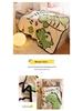 Cartoon Style Flannel Fleece Children's Blanket - Single Layer, All-Season, Small Nap Blanket with Edging