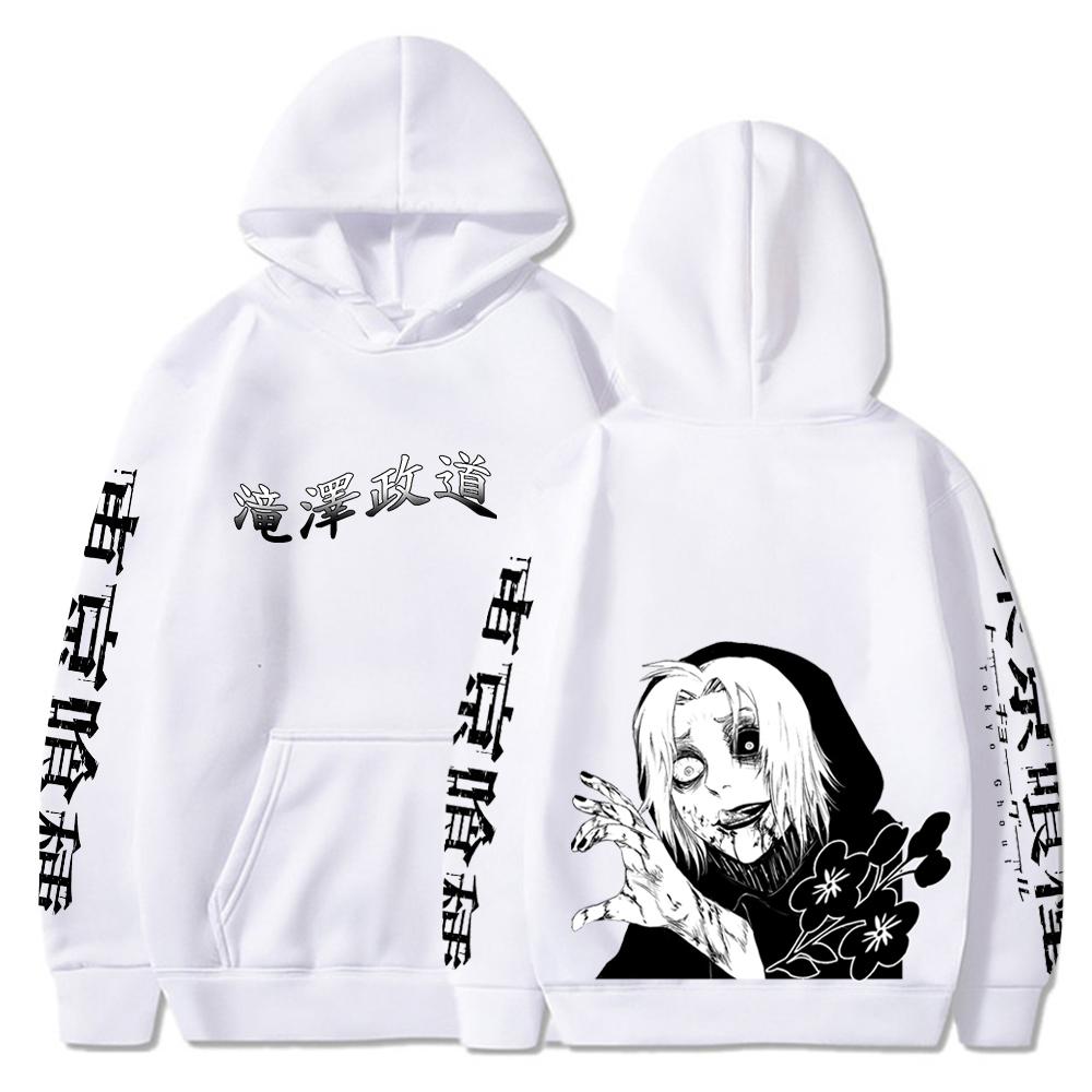 

Толстовки с принтом японского аниме Tokyo Ghoul Takizawa Seido для мужчин/женщин, модные топы, пуловеры, уличная одежда