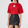 Burberry T Shirts Women's Red Crew Neck Moderate Other 8032114-A1460