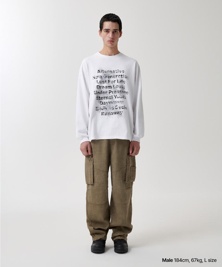 MAHAGRID Alternative Ls Tee White(Mg2Fsmm553A)