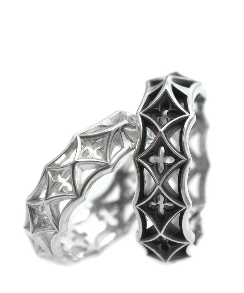 Vivus Ventana Edge Antique Silver Ring