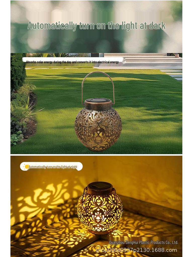 Epiphyllum Solar Iron Art Projection Light – Outdoor Garden LED Atmosphere Lighting