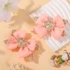 Girls Headgear Love Hair Accessories Cute Girls Hairpin Card Pink Polka Dot Bow Cartoon Hairpin 5289