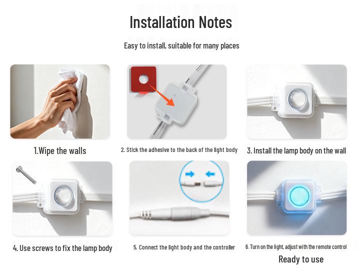 Outdoor Waterproof 220V RGB LED Strip Light with Remote & App Control for Eaves Decoration