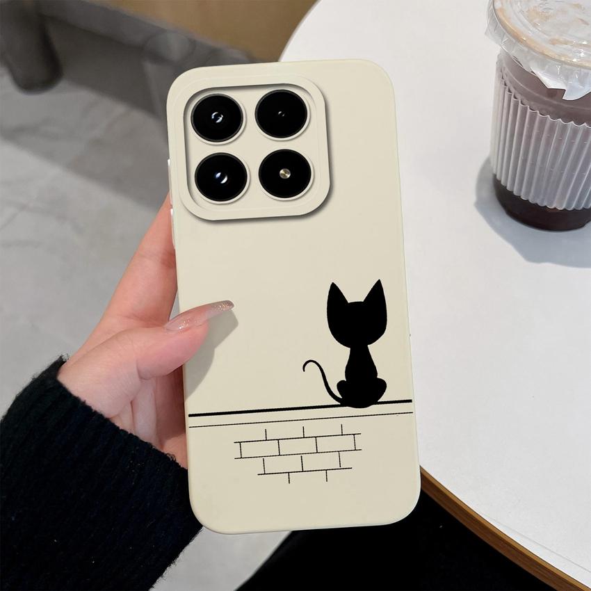 For Xiaomi 17 14T 15 15T Pro Poco M7 M8 C71 C75 F7 F8 Phone Case Cute Anime Owl Patterns Liquid Silicone Fashion Shell For Xiaomi Anti Slip Back Cover