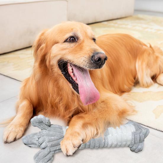 Plush Animal Dog Toy Squeaky Stuffed Long Animal Dogs Chew Toy for Puppy Teething Tug-of-War Interactive Play