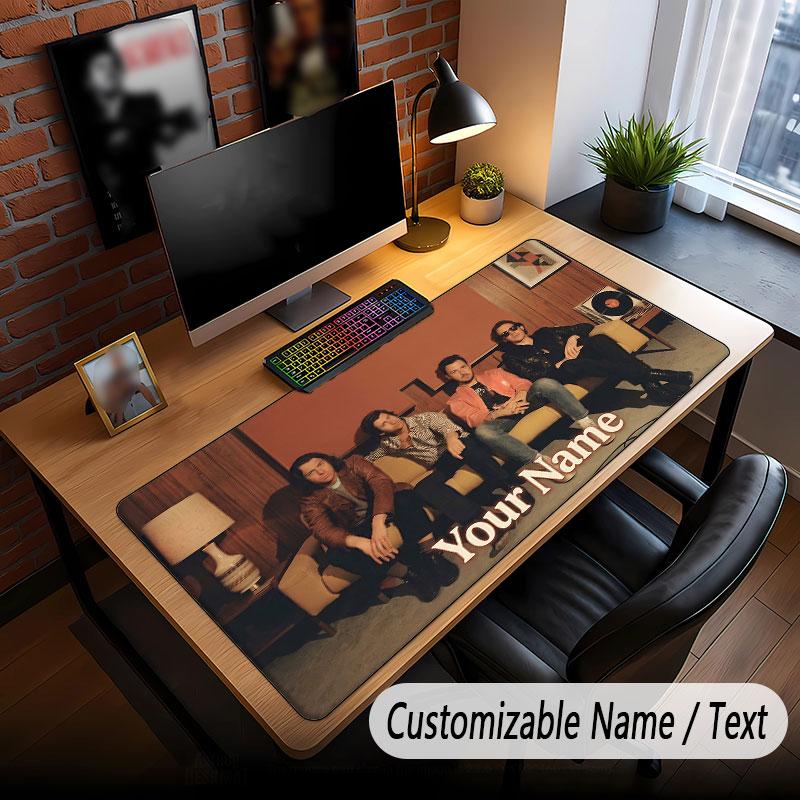 Custom Name Extended Mouse Pad,Arctic Monkeys Gaming Desk Mat For Home Office Desktop Decor
