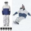 Men Women Ski Suit Set Waterproof Windproof Fleece Lined Camo Snowboarding Jacket Pants With Snow Skirt
