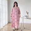 Plus Size Summer Lazy Short Sleeve Long  T-Shirt Dress Korean Oversized Loose Maternity Home Clothes