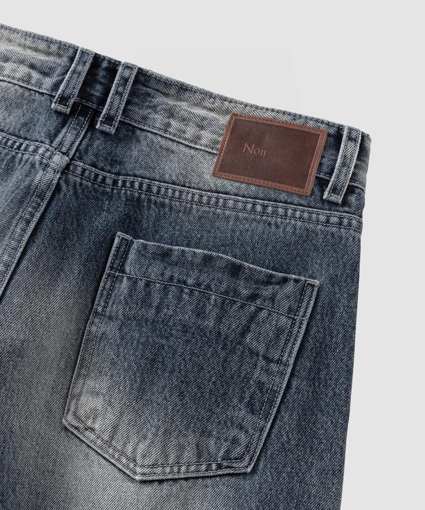 NONBLANK Curved Washed Denim Pants_Blue