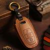 Porte-clés en cuir premium pour Aui A4L Q5L Q7 A4 A5 Coque de protection pour porte-clés Design de luxe pour hommes