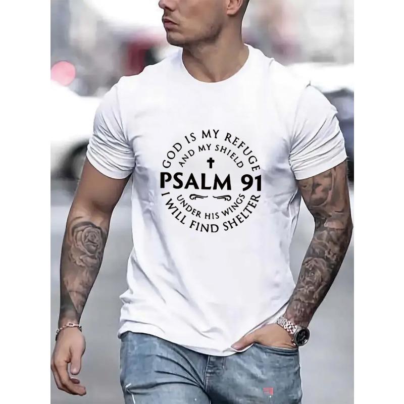 

European sizes Fashion Casual Men s Letter Print T-Shirt Comfortable Fashionable Tee Tops for Men Short Sleeve T-shirt S белый
