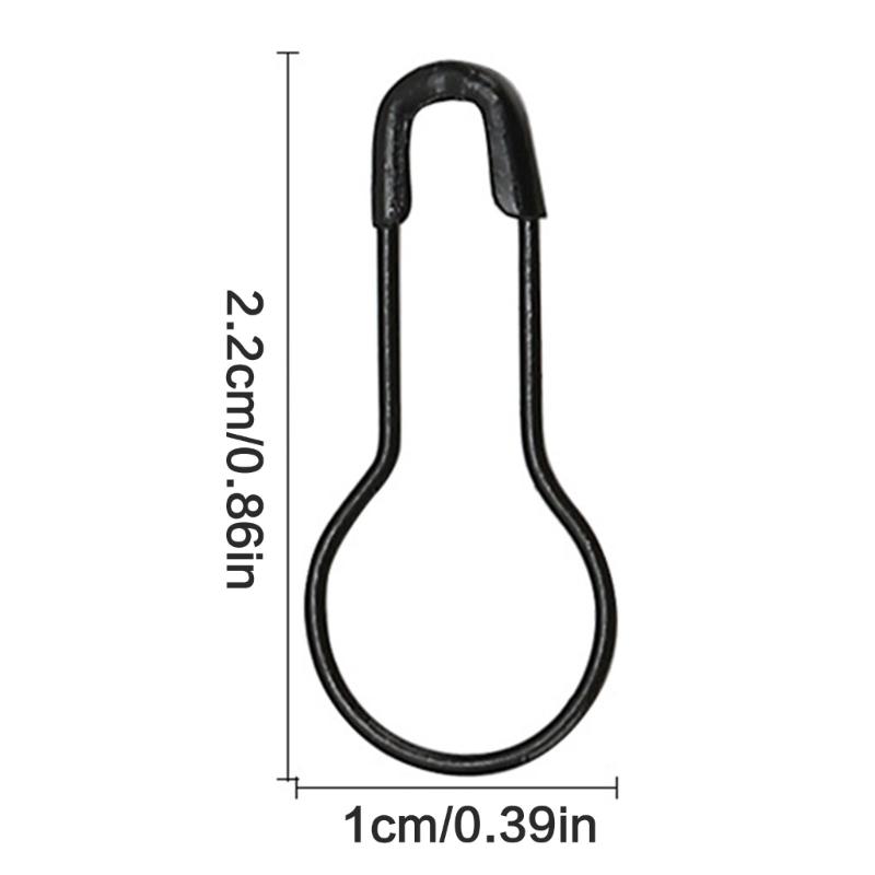1000Pcs Gourd Shape Safety Pin Metal Knitting Locking Marker Clip Clothing Label Fastener Pin for Stitching Sewing Craft