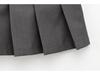 Spring 2025 Women's European & American Style Belted Pleated Skirt
