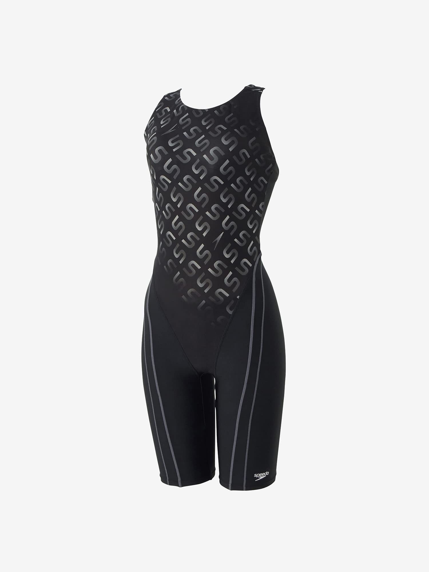 

Fitness Swimsuit MJ Loosen Kneeskin Monogram Japan Loose Kneeskin SFW12390 Black O [Speed] чорний