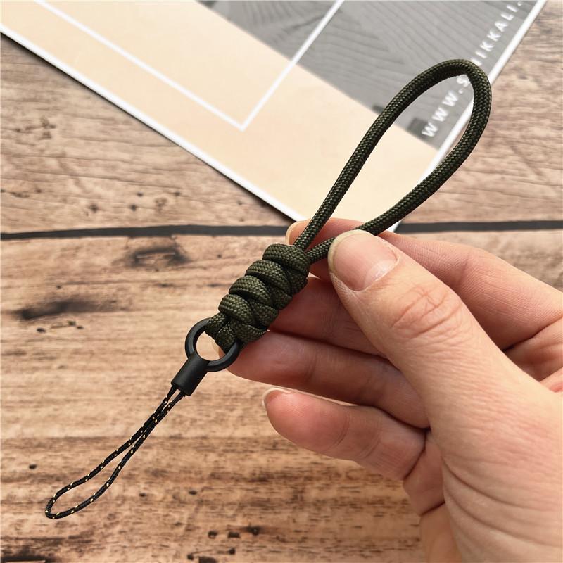 Key Chain Handmade Cellular Pendant Nylon Keychain Lanyard Small Finger Strap Anti-lost Rope Hang Mobile Phone Accessories