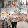 1 Stück Bubu Und Dudu Niedliches Cartoon Anime Strand Schwimmtuch Weiches Saugfähiges Waschlappen Kindergeschenke Für Kinder Reise Camping Fitnessstudio