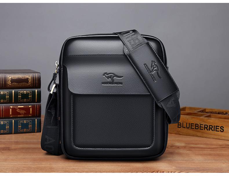 Kangaroo Men's Crossbody Bag - Single Shoulder Bag for Business Travel and Casual Wear
