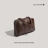 Autumn and winter new shoulder crossbody leather large-capacity high-end niche commuter bag