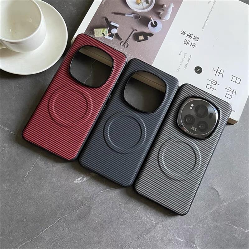 Case For Honor Magic 7 Pro 6 6Pro 5G Magnetic Skin Striped Phone Back Cover For Magic6 7Pro Protect Shell Shockproof Bumper